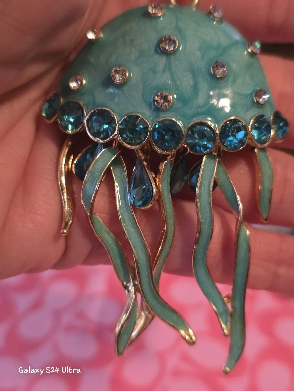 Beautiful Jellyfish Bag Charm/ Keychain NEW